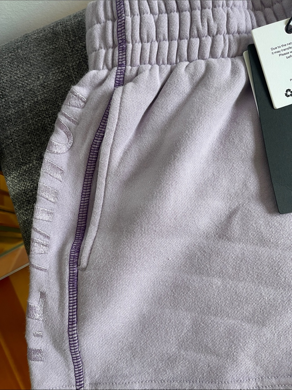 P.E Nation Lilac Elastic-Waist Athletic Shorts - Picture 3 of 7